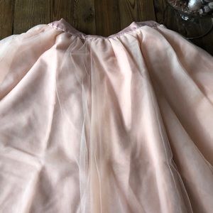 Peach midi tulle